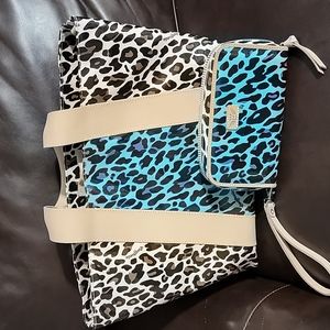 Leopard Consuela Bag with wallet